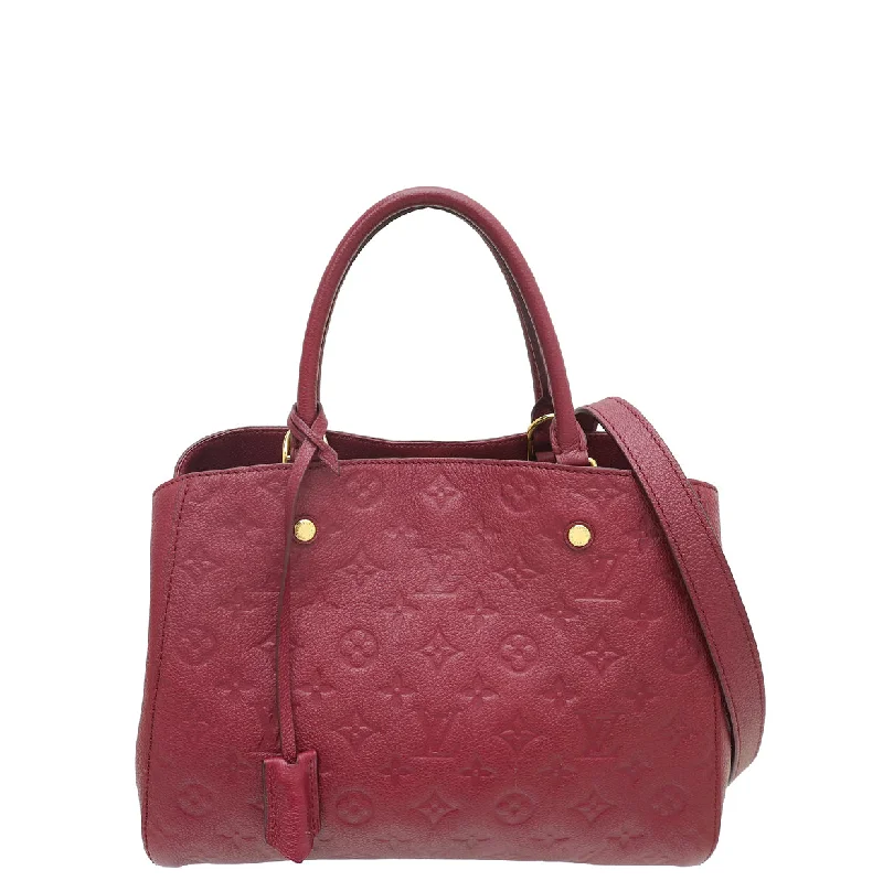  Carry Elegance For LessCasual Chic Louis Vuitton Grape Monogram Empreinte Montaigne MM Bag