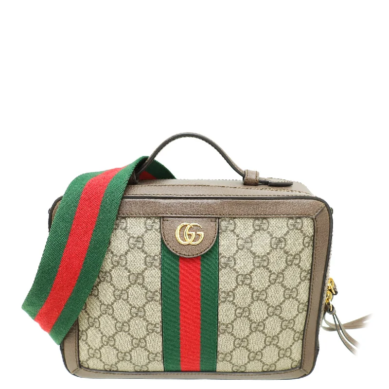 Trendy Handbags, Limited-Time SaleHot Styles Gucci Bicolor GG Supreme Small Ophidia Top Handle Bag