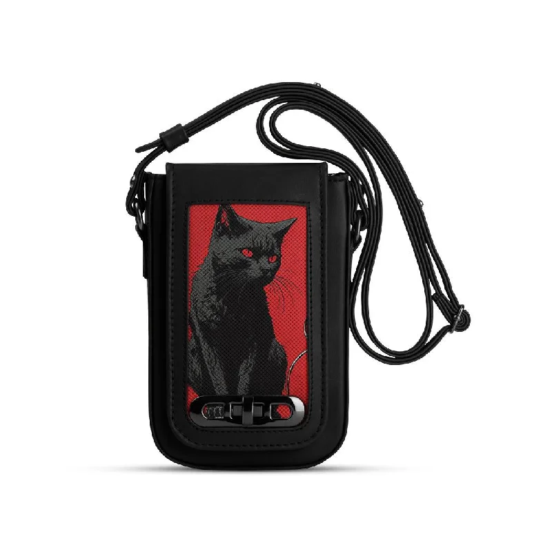  Flash Sale On Designer BagsContemporary Chic Promotions Black Tagged Crossbag Cat