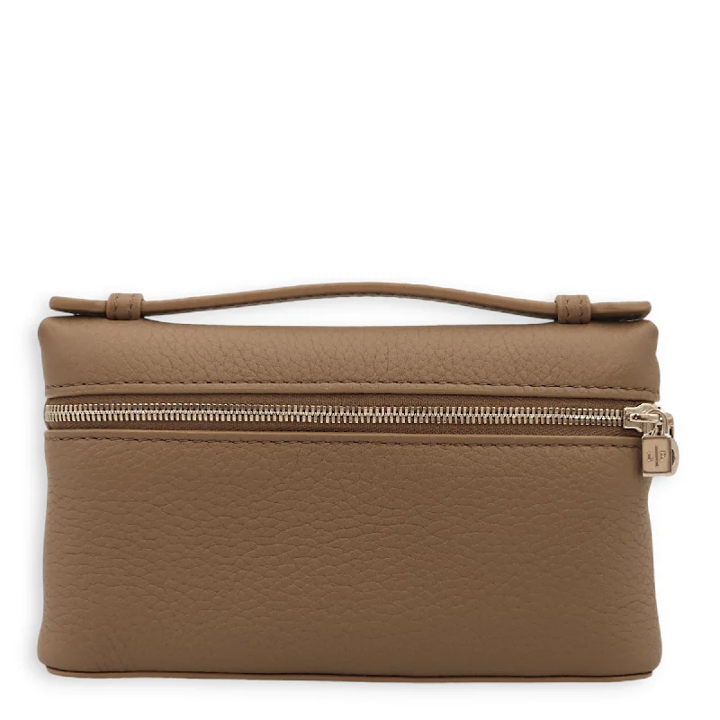 Everyday Elegance At Lower PricesLimited Time Offer Extra Pocket Pouch Mini Etoupe Crossbody Bag in Calfskin, Palladium hardware Everyday Elegance At Lower PricesLimited Time Offer Extra Pocket Pouch Mini Etoupe Crossbody Bag in Calfskin, Palladium hardware