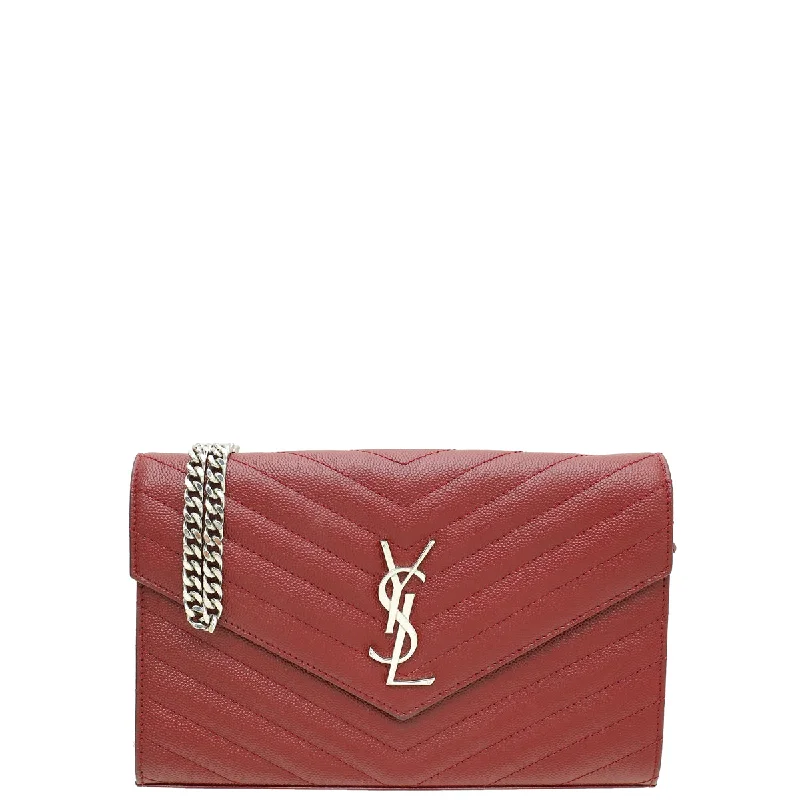  Sleek And Stylish Handbags At Lower PricesVintage-Modern Style Offers YSL Wine Cassandre Wallet On Chain