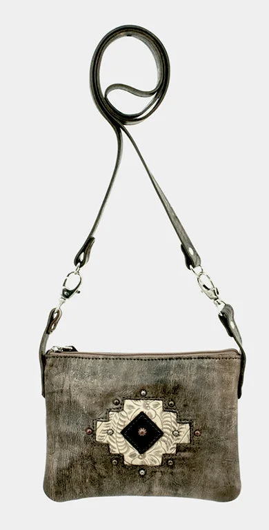 Navajo Soul Trail Rider Crossbody/Hip Bag - Charcoal Brown