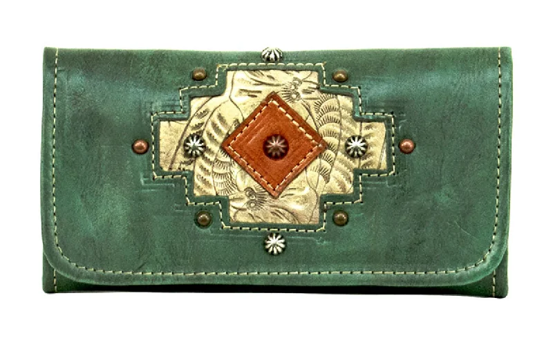 Navajo Soul Tri-Fold Wallet - Turquoise