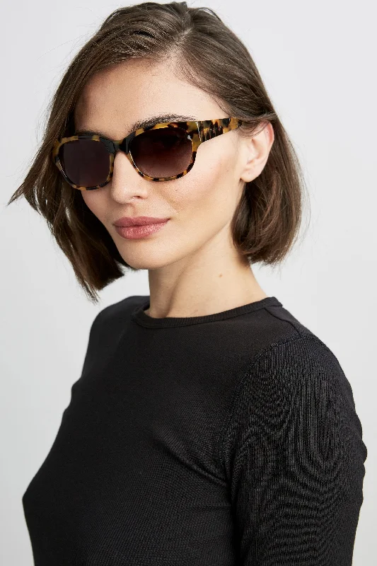 Tortoise Rectangular Sunglasses