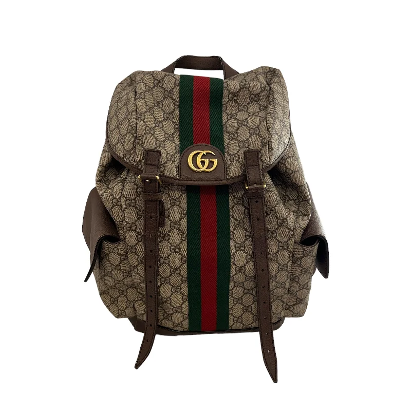 GUCCI/Backpack/Monogram/Leather/KHK/MARMONT BACKPACK