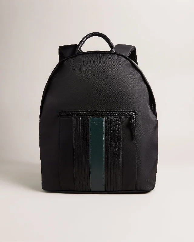 Rucken Core Twill Pu Striped Backpack