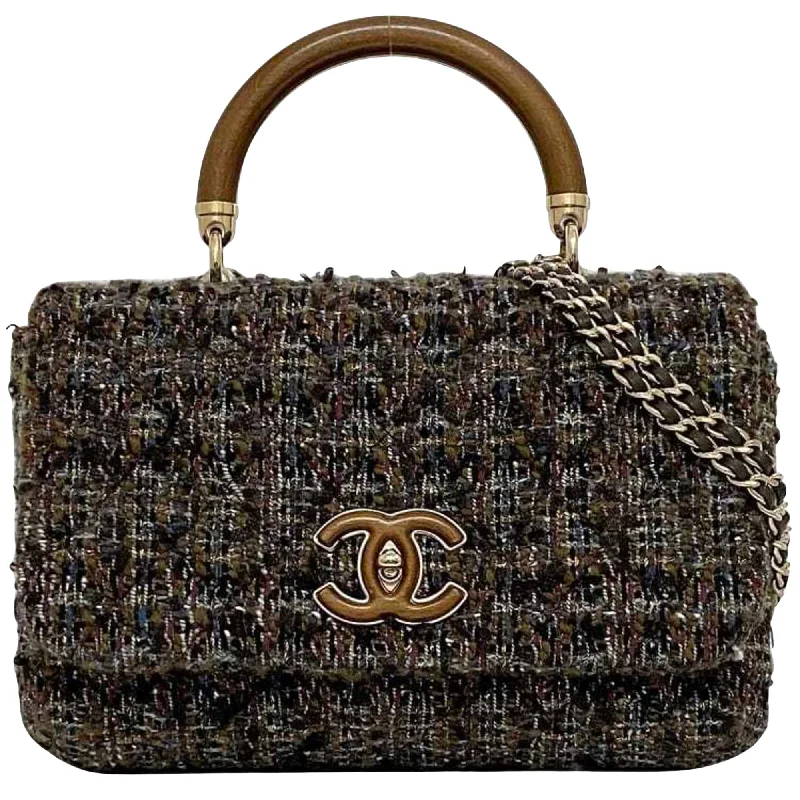 Chanel Coco Handle  Tweed Shoulder Bag (Pre-Owned)