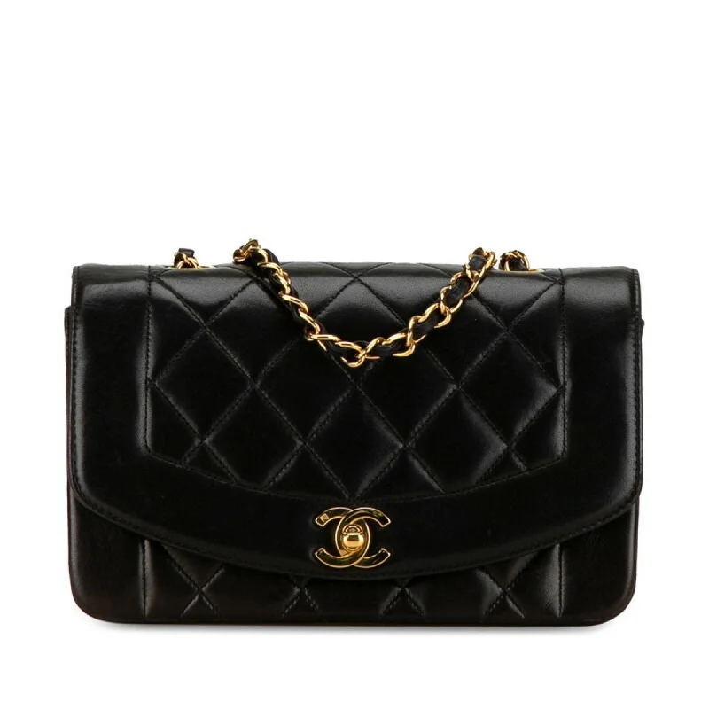 Chanel Diana  Leather Shoulder Bag (Pre-Owned)