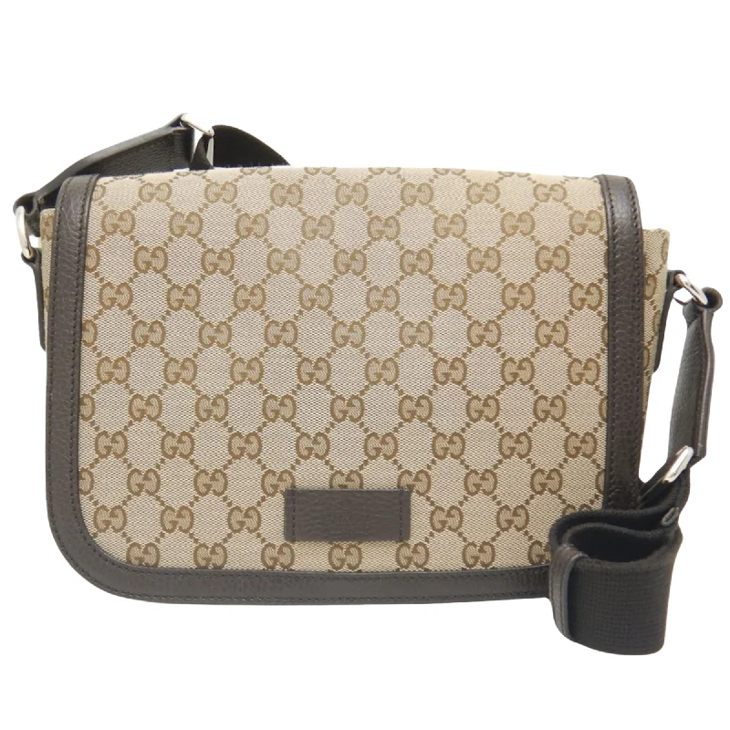 Gucci Messenger  Canvas Shoulder Bag (Pre-Owned)