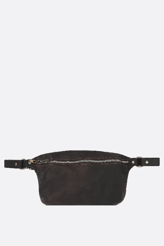 soft grainy leather belt bag