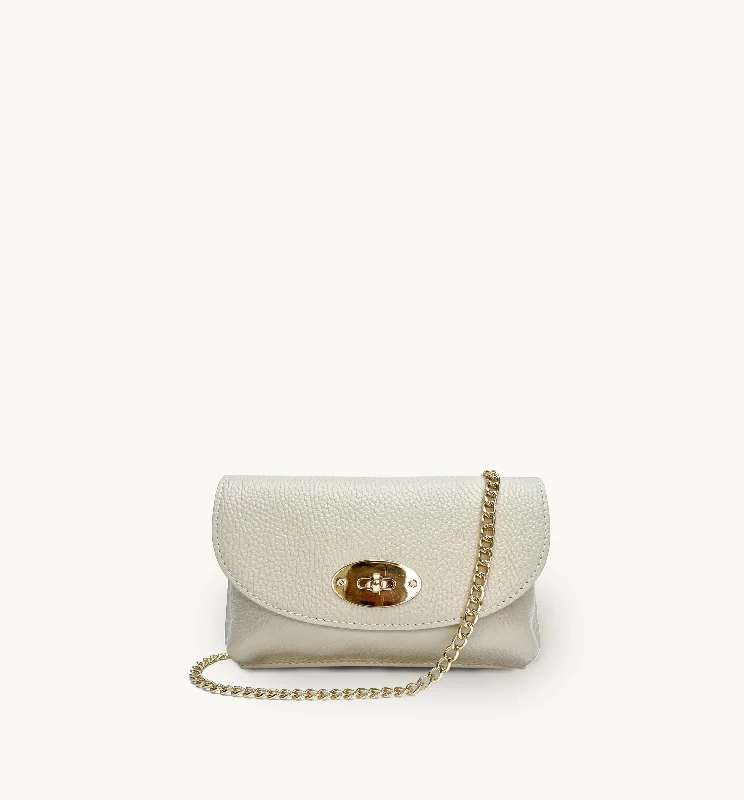 The Mila Stone Leather Phone Bag