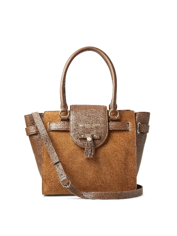 Windsor Tote - Tan Suede