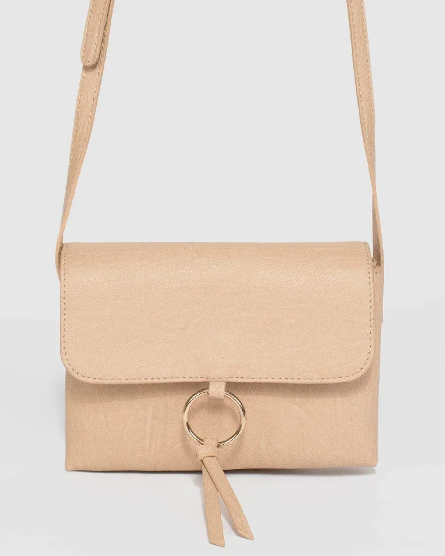 Beige Brooklyn Crossbody Bag