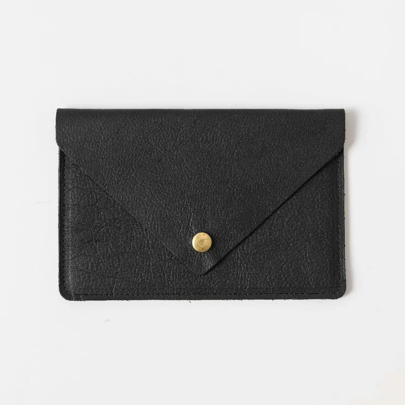 Black Kodiak Leather Clutch