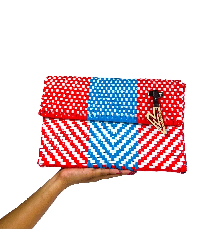  Limited-Time Sale On Trendy Handbags – Don't Miss OutMaria Victoria | Dream Clutch DI | Upcycled, Handwoven, Multicolor Clutch Wallet