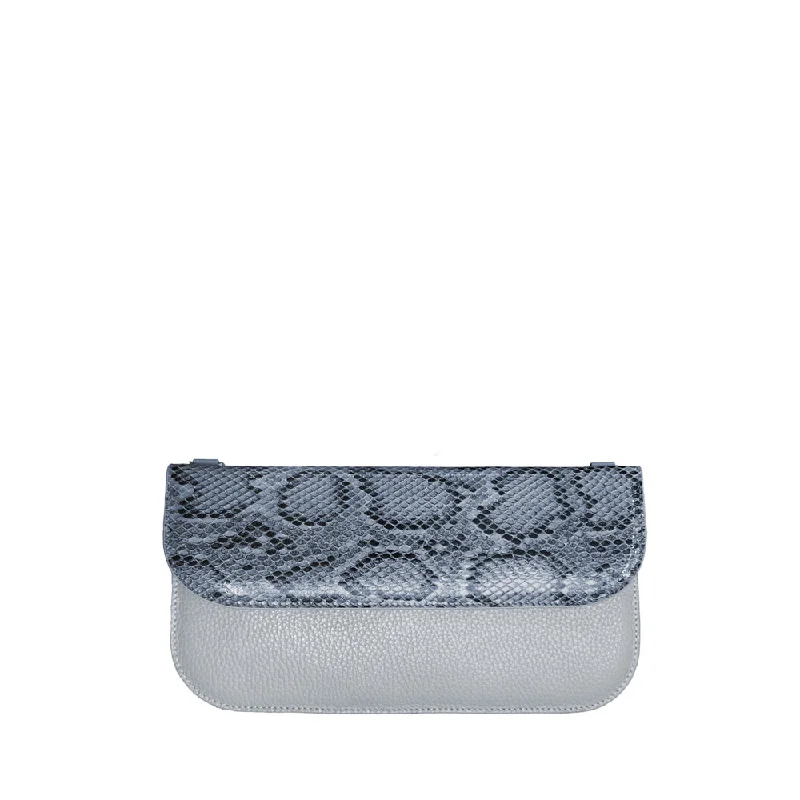 Violet Envelope Clutch - Textured