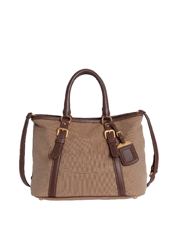 JACQUARD CANAPA LOGO TOTE