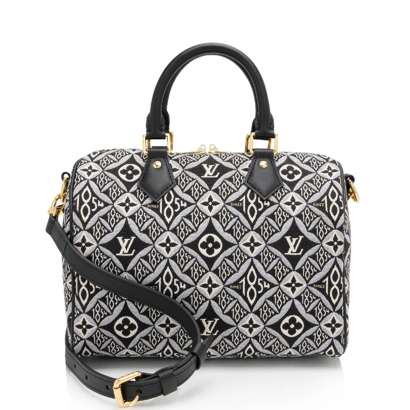 Louis Vuitton Limited Edition Jacquard Since 1854 Speedy Bandouliere 30 Satchel (SHF-5Ftuuk)