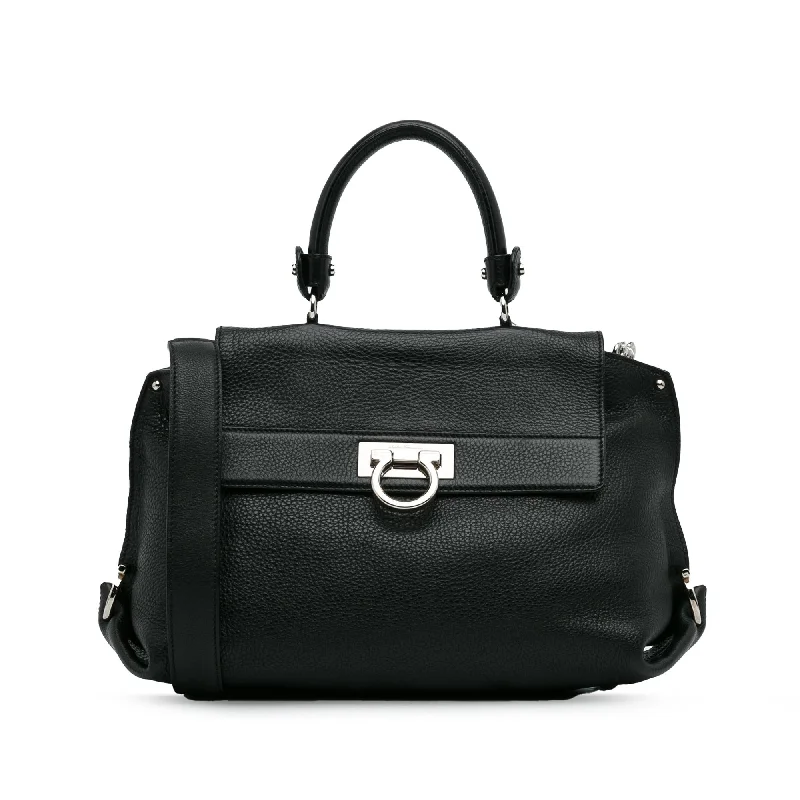 Salvatore Ferragamo Medium Gancini Sofia Satchel (SHG-TVtZ60)