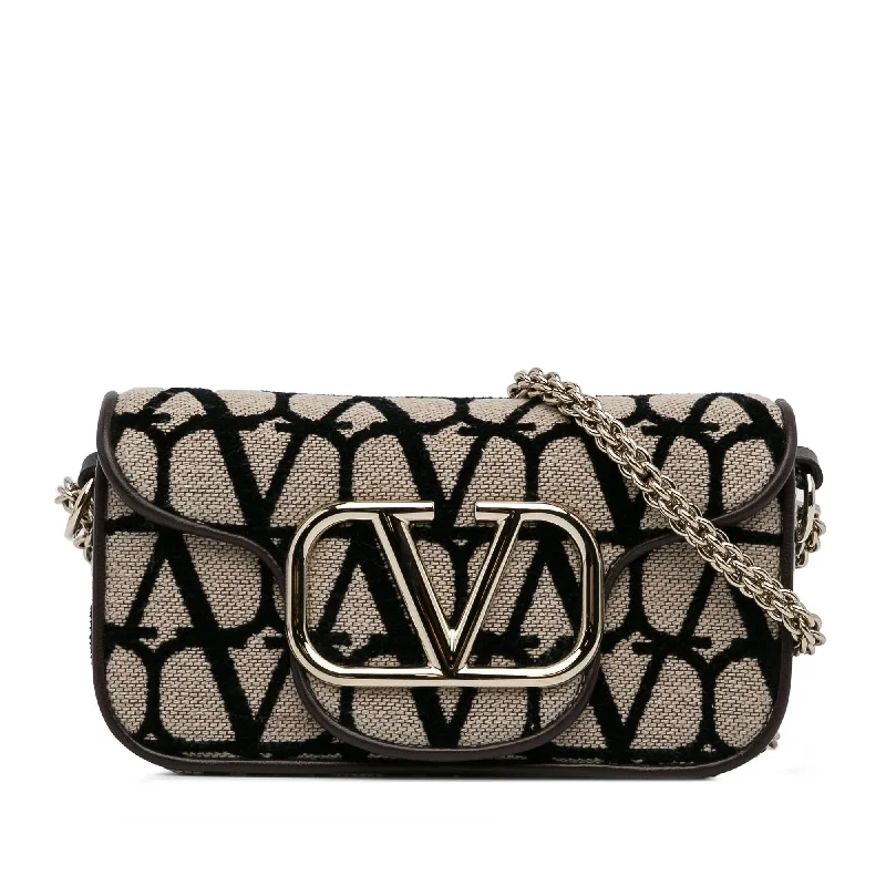 Valentino Small Toile Loco Iconographe VLogo Satchel (SHG-E9kogX)